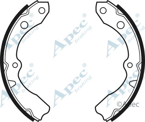 APEC BRAKING stabdžių trinkelių komplektas SHU424